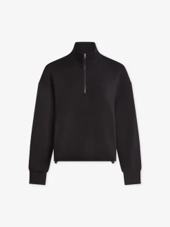 New VARLEY01 Varley Sian Cropped Half Zip Midlayer - Black
