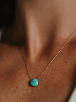 Clearance WANDER01 Wanderlust Life Fine Cord Necklace - Turquoise