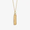 WANDER01 Wanderlust Life Gold Chain Pendant Necklace - Aqua
