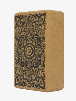 Outlet YDLAB01 Yoga Design Lab Cork Brick - Mandala Black