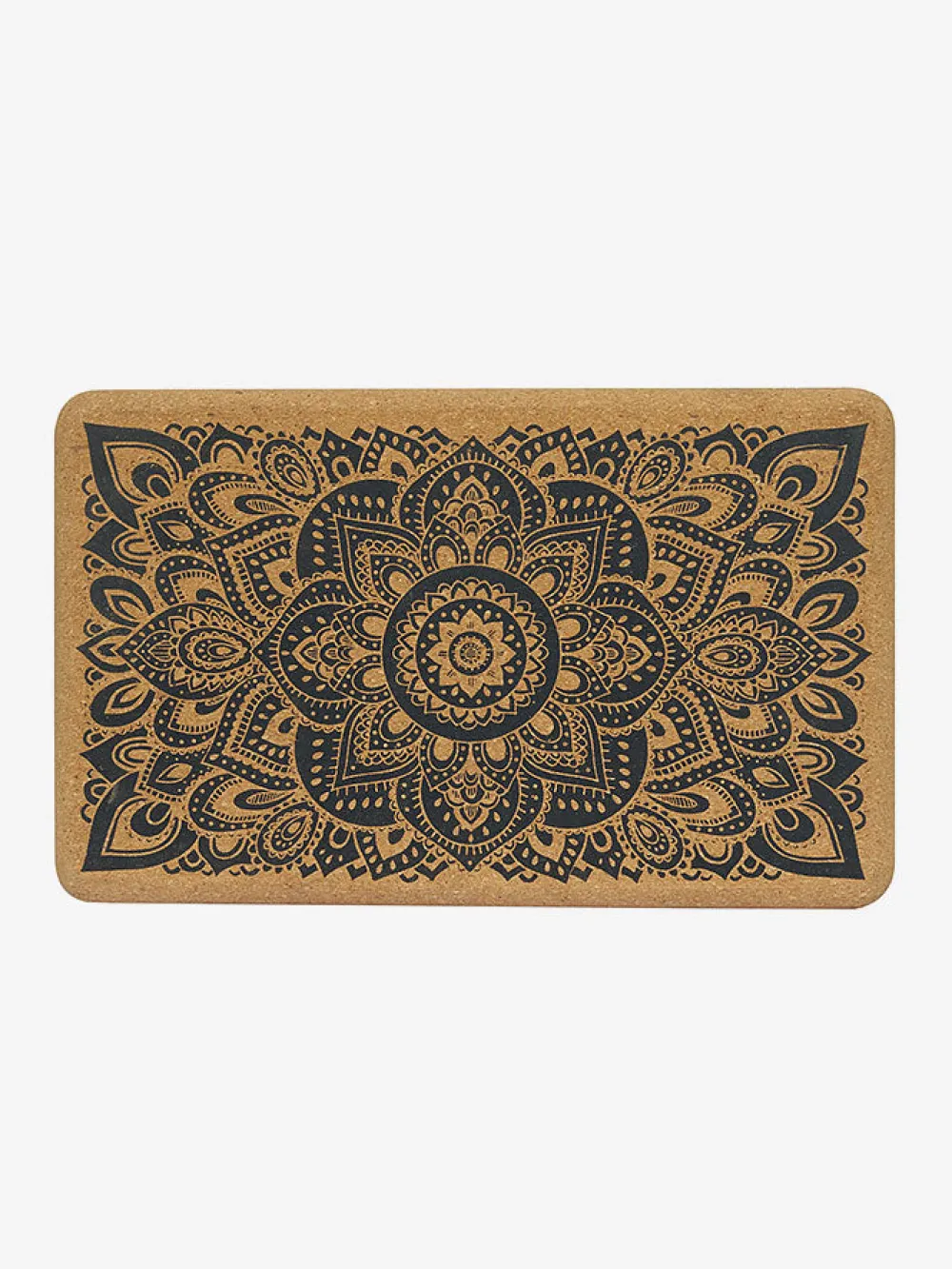 Outlet YDLAB01 Yoga Design Lab Cork Brick - Mandala Black