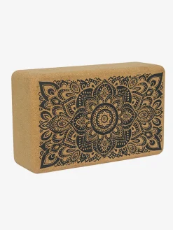 Outlet YDLAB01 Yoga Design Lab Cork Brick - Mandala Black