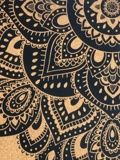 Discount YDLAB01 Yoga Design Lab Cork Mat 3.5mm - Mandala Black