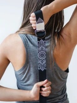 Outlet YDLAB01 Yoga Design Lab Yoga Strap - Mandala Black