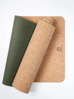Discount DIVER01 Yogamatters Eco Cork Yoga Mat - Green