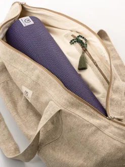 Best LOYALE01 Yogamatters Hemp & Organic Cotton Carry All Kit Bag - Natural