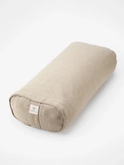 New LOYALE01 Yogamatters Hemp Rectangular Buckwheat Bolster - Natural