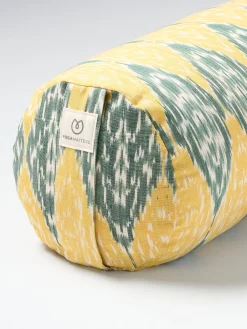 Online LOYALE01 Yogamatters Ikat Round Buckwheat Bolster – Yellow