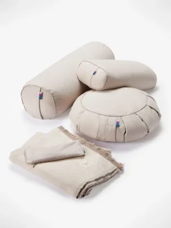 Best LOYALE01 Yogamatters Organic Cotton Chambray Buckwheat Bolster - Box of 4