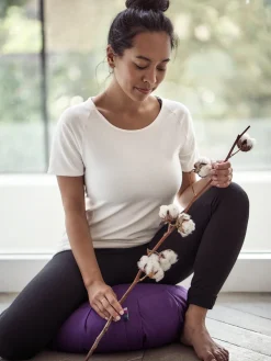 Sale LOYALE01 Yogamatters Organic Cotton Zafu Meditation Cushion Mineral