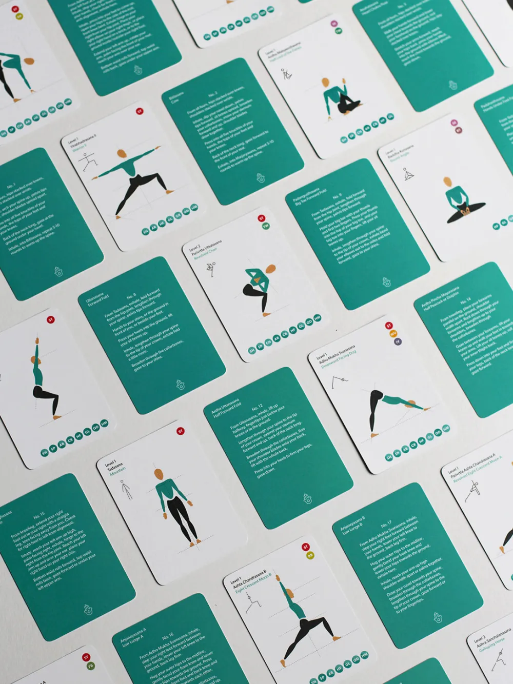 New YOGARU01 Yogaru 108 Asana Yoga Sequencing Cards